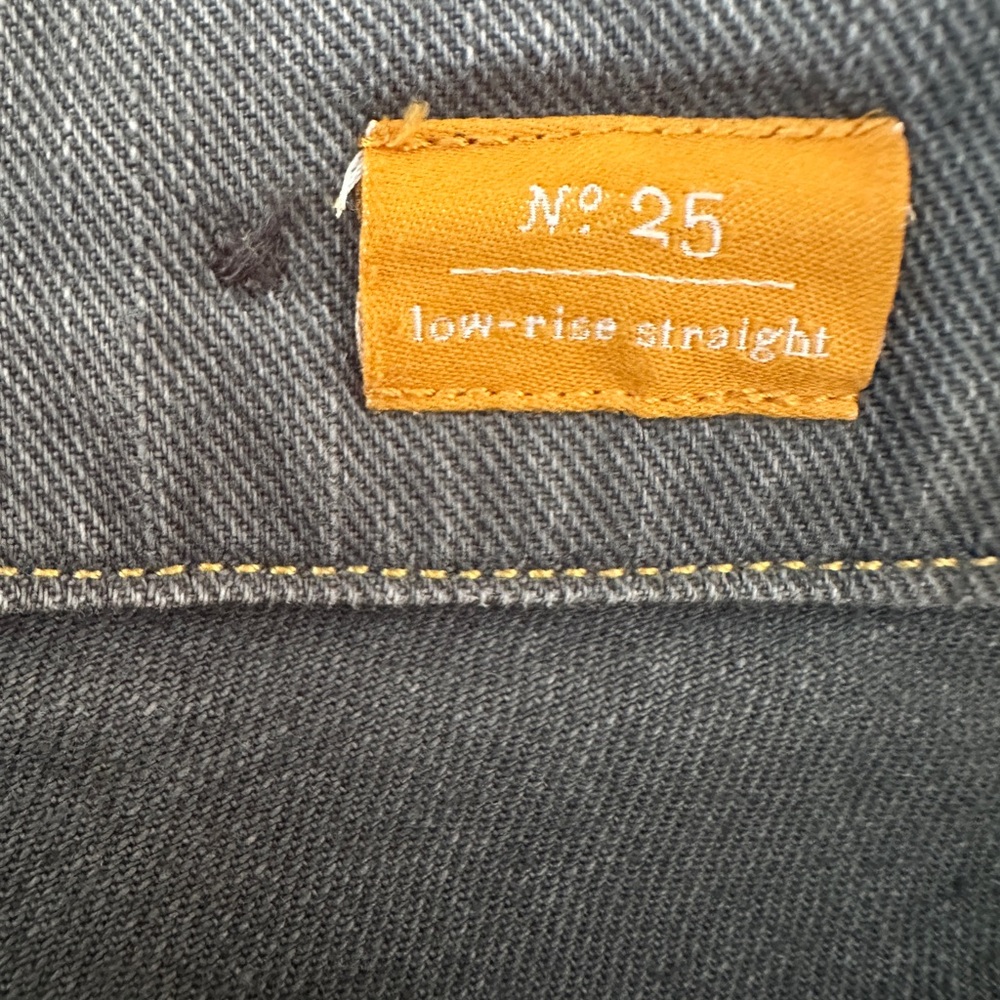 Pilcro Low-Rise Straight Green Gray Denim Jeans 25 Anthropologie - Picture 4 of 9